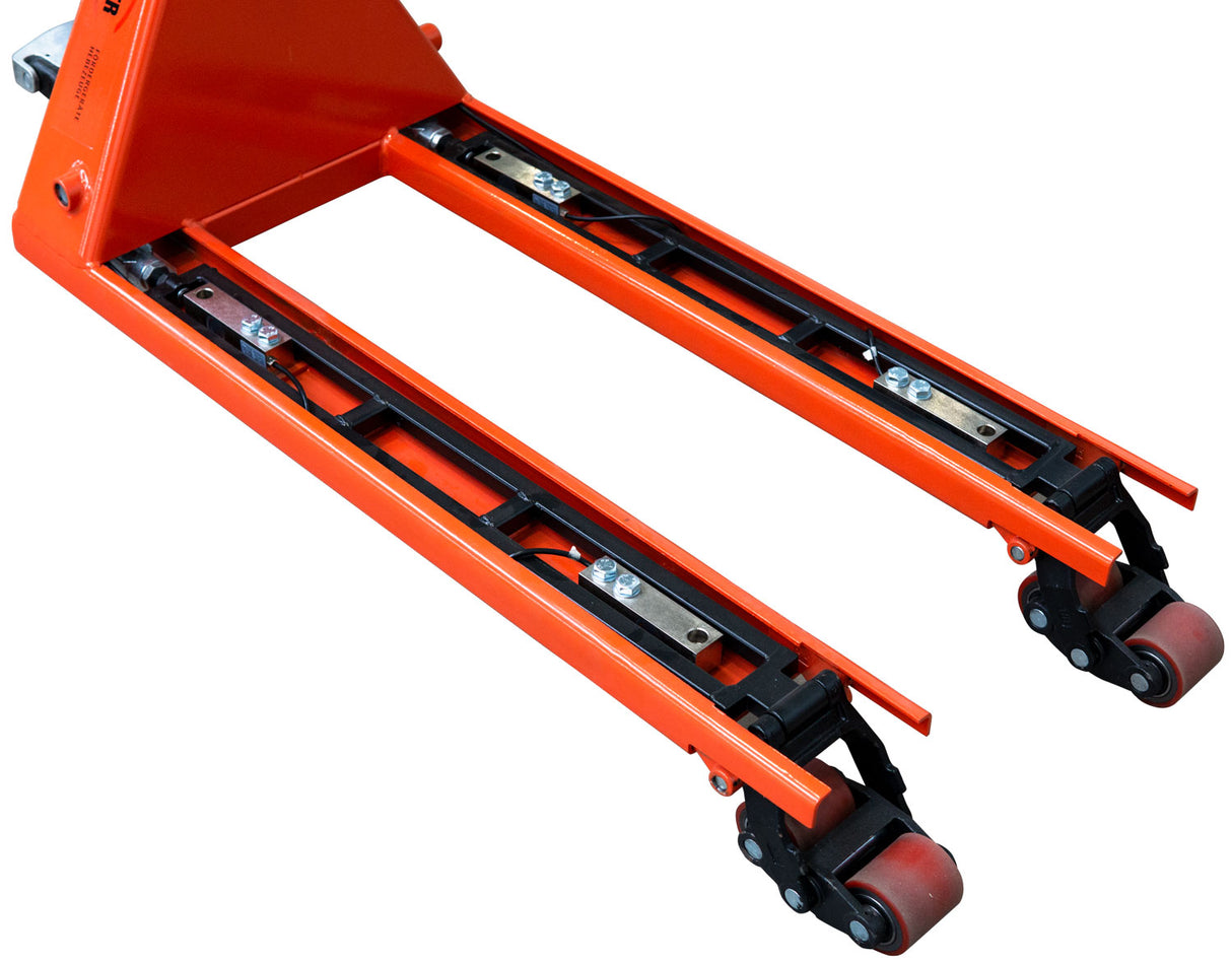 Schefer Gabelhubwagen Premium mit Waage und Drucker 2.500 kg