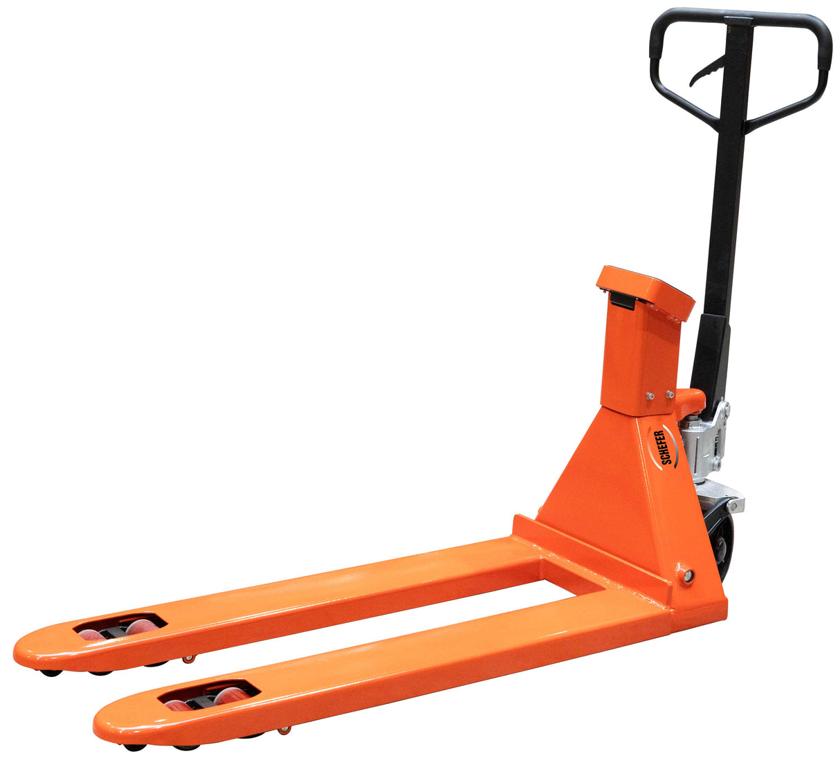 Schefer Gabelhubwagen Premium mit Waage 2.500 kg - SONDERLÄNGE