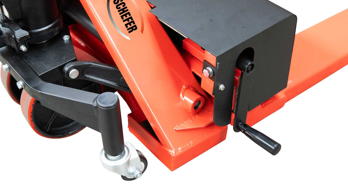 Schefer Gabelhubwagen mit verstellbaren Gabeln